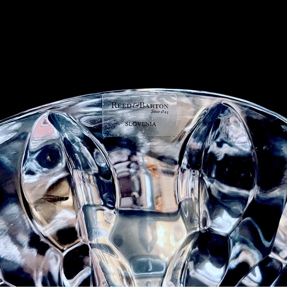 REED & BARTON Crystal Equinox Round Tealight Candle Holder 6" Miller Rogaska - Picture 11 of 12